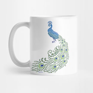 Jeweled Peacock Mug